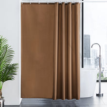 Load image into Gallery viewer, Furlinic Shower Curtain,Solid Brown Mould and Mildew Resistant 180 x 180 cm (71 x 71 Inch) | 100% Polyester.