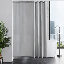 Load image into Gallery viewer, Furlinic Shower Curtains Extra Large Bathroom Waterproof Fabric Washable Liner Mould Proof,Sets With 12 Plastic Rings-71&quot; x 71&quot;,Grey.