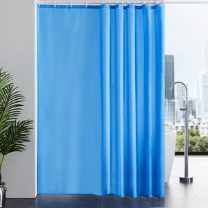 Furlinic Light Sky Shower Curtains Extra Wide Bathroom Waterproof Fabric Washable Liner Mould Proof,Sets With 16 PCS Plastic Hooks W96 x H78(244 x 200cm).