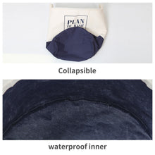 Load image into Gallery viewer, Furlinic Collapsible Laundry Baskets Large,Eco Foldable Dirty Clothes Stand Storage Hampers,Waterproof Round Inner Drawstring Clothing Bins(Available 17.7&quot; &amp; 19.7&quot; Height)-Plan TO Wash,L.