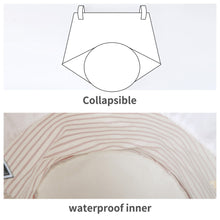 Load image into Gallery viewer, Furlinic Collapsible Laundry Baskets Large,Eco Foldable Dirty Clothes Stand Storage Hampers,Waterproof Round Inner Drawstring Clothing Bins(Available 17.7&quot; &amp; 19.7&quot; Height)-Red Narrow Stripe,L.