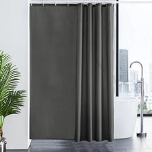 Load image into Gallery viewer, Furlinic Shower Curtain with Hooks,Extra Long 100% Polyester Bathroom Shower Curtains Waterproof(Dark Grey),180 x 210cm(72 x 84 Inch).