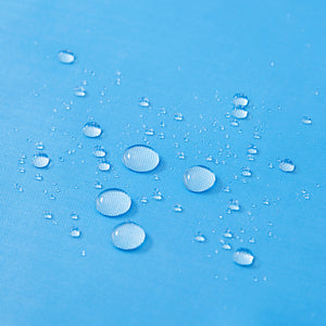 Furlinic 62" x 78" Shower Curtain Liner,Duty Waterproof Fabric Curtains for Shower with 12 Plastic Hooks-Sky Blue.