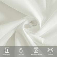 Load image into Gallery viewer, Furlinic 71&quot; x 71&quot; Extra Large Shower Curtain Liner,Duty Waterproof Fabric Curtains for Shower with 12 Plastic Hooks-Cream.