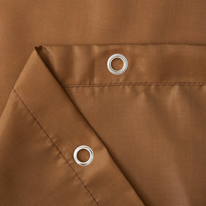 Furlinic Shower Curtain,Solid Brown Mould and Mildew Resistant 180 x 180 cm (71 x 71 Inch) | 100% Polyester.