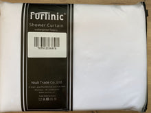 Load image into Gallery viewer, Furlinic White Shower Curtain Made of Eco Heavy Fabric with 12 Plastic Hooks,Extra Large Waterproof Curtains for Shower in Bathroom-71 x 78&quot;.