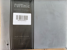 Load image into Gallery viewer, Furlinic Black Shower Curtain Made of Eco Heavy Fabric with 12 Plastic Hooks,Extra Large Waterproof Curtains for Shower in Bathroom-71 x 78&quot;.