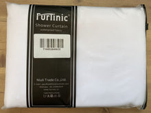 Load image into Gallery viewer, Furlinic Anti Mould Hookless Shower Curtain White Fabric, Weighted Curtains Liner Waterproof for Hotel and Family-47x72 Inch.