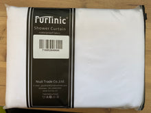 Load image into Gallery viewer, Furlinic Hookless Shower Curtain White, Weighted Curtains Made of Anti Mould and Waterproof Fabric for Wetroom-71x72 Inch.