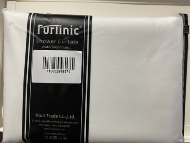 Furlinic White Waffle Shower Curtain Heavy Luxury Fabric,Washable Waterproof Curtains with Weighted Hem for Hotel or Family-71x71 Inch.