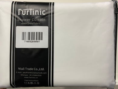 Furlinic White Waffle Shower Curtain Long Heavy Fabric,Washable Waterproof Curtains with 12 Rustproof Grommets for Hotel or Family-78x71 Inch.