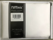 Load image into Gallery viewer, Furlinic Shower Curtains Extra Wide Bathroom Waterproof Fabric Washable Liner Mould Proof,Sets With 16 PCS Plastic Hooks W96 x H78(244 x 200cm)-White.