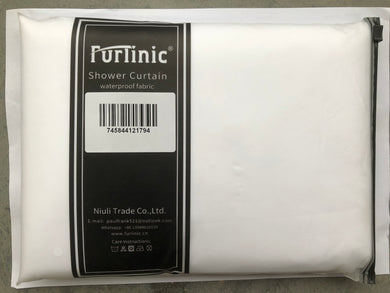 Furlinic White Shower Curtains,Mould Proof and Mildew Resistant Extra Long Shower Curtain Liner,180 x 210cm Drop(72 x 84 Inch),100% Polyester.