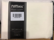 Load image into Gallery viewer, Furlinic Cream Shower Curtains Extra Long Bathroom Waterproof Fabric Washable Liner Mould Proof,Sets With 12 PCS Plastic Hooks W180 x H200cm(72&quot; x 78&quot;).