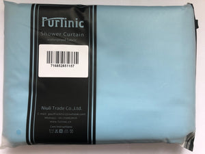Furlinic Light Sky Shower Curtains Super Extra Long Bathroom Waterproof Fabric Washable Mould Proof Liner,Set With 12 PCS Plastic Hooks W200 x H240cm(78" x 94").