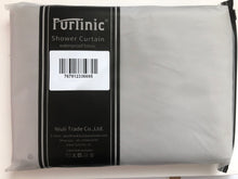Load image into Gallery viewer, Furlinic Grey Shower Curtains Extra Wide Bathroom Waterproof Fabric Washable Liner Mould Proof,Sets With 16 PCS Plastic Hooks W96 x H78(244 x 200cm).