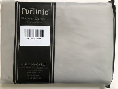 Furlinic Shower Curtains Extra Large Bathroom Waterproof Fabric Washable Liner Mould Proof,Sets With 12 Plastic Rings-72