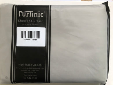 Furlinic Shower Curtains Extra Large Bathroom Waterproof Fabric Washable Liner Mould Proof,Sets With 12 Plastic Rings-71