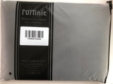 Load image into Gallery viewer, Furlinic Shower Curtain With Hooks,Extra Long 100% Polyester Bathroom Shower Curtains Waterproof(Dark Grey),180 x 200cm(72 x 78 Inch).