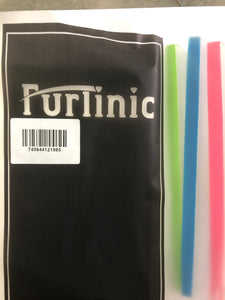 Furlinic Window Squeegees,Rubber Glass Wiper Blades For Bath, Kitchen And Car-Red,Blue,Green Handle Each One.