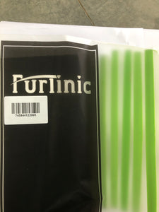 Furlinic Window Squeegees,Rubber Glass Wiper Blades For Bath, Kitchen And Car-Green Handle 5P.