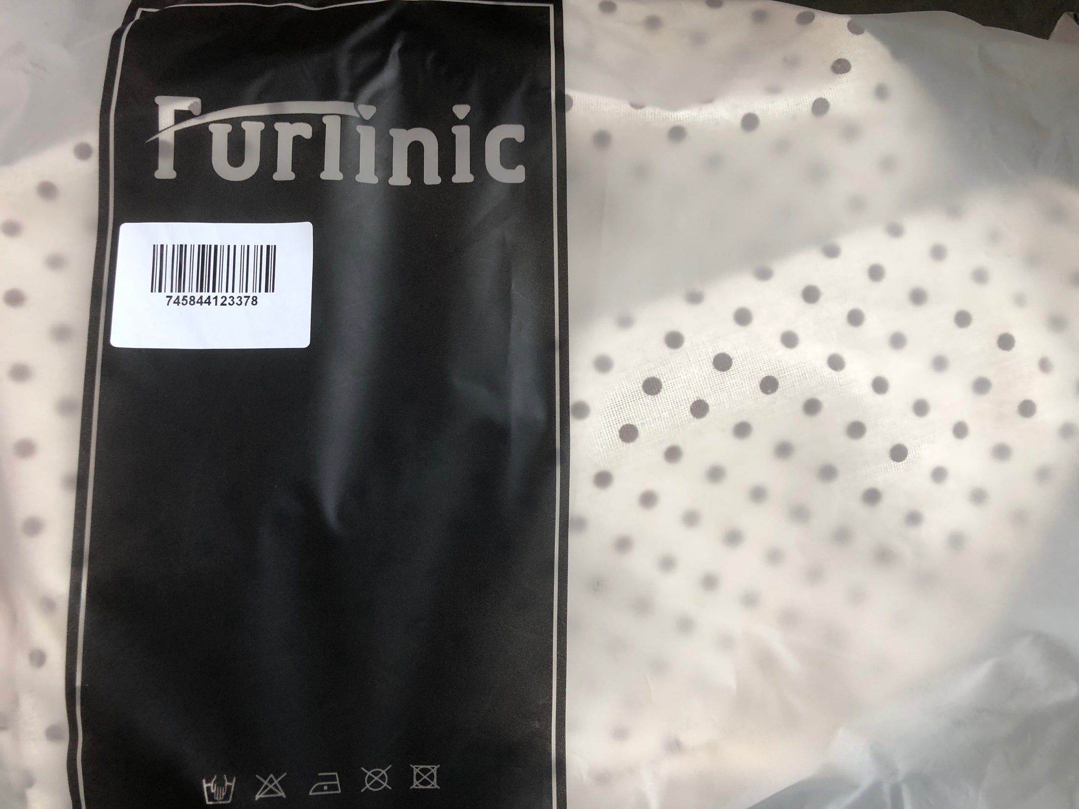 Furlinic Collapsible Laundry Baskets Large Eco Foldable Dirty Clothes Stand Storage Hampers Waterproof Round Inner Drawstring Clothing Bins-XL/H60cm x Ø40cm,White Dots