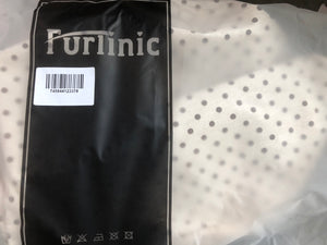 Furlinic Collapsible Laundry Baskets Large Eco Foldable Dirty Clothes Stand Storage Hampers Waterproof Round Inner Drawstring Clothing Bins-XL/H60cm x Ø40cm,White Dots