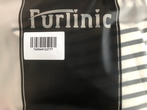 Furlinic Round Linen Laundry Baskets With Fabric Drawstring,Large Collapsible Clothes Storage Basket Waterproof Inner Ideal For Washroom,Bathroom,Restroom-(65 L)Black Narrow Stripe.